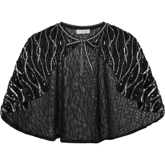 shawls for dresses black Soiree Shawl, in Black Chiffon | Show Me Your Mumu main image 0
